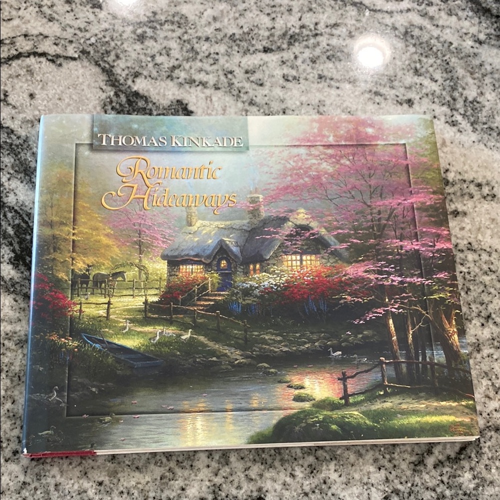 Vintage 1997 Thomas Kinkade 'Romantic Hideaways' Art Book!